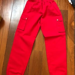 Red Cargo Pants